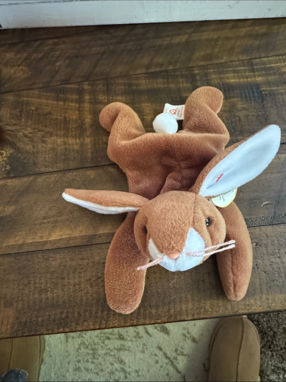 Beanie baby- “EARS” Ty Brown Bunny Plush Stuffed Animal